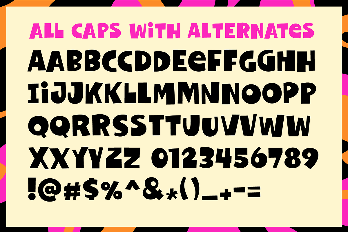 Dingus - Quirky Display Font, a Font by Haäfe & Haph (Photo 3 of 4)