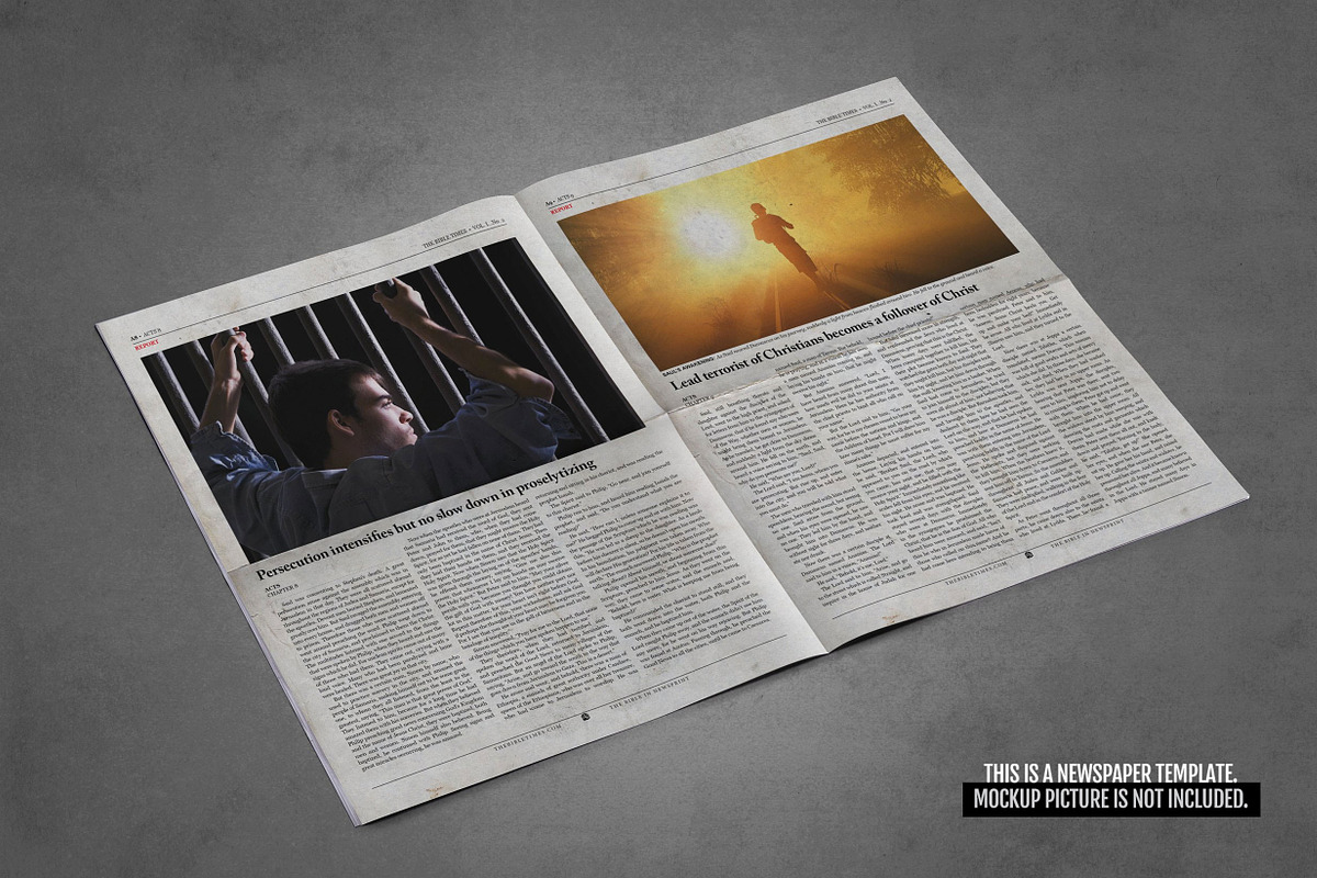 Newspaper Template (12 Pages), a Flyer Template by Newspaper Templates (Photo 5 of 7)