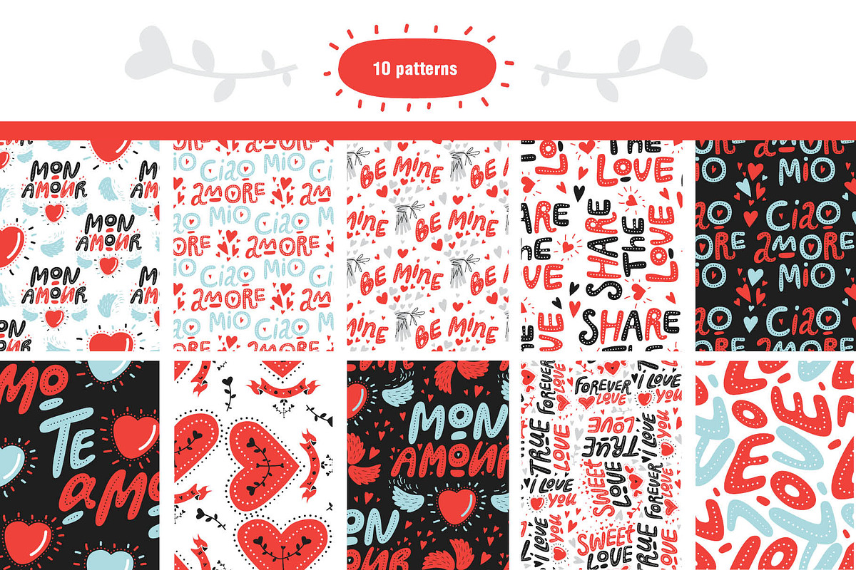Love mail. Graphic set, an Illustration by Maru_art (Photo 8 of 10)