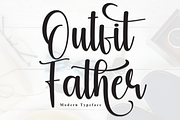 Outfit Father | Script Font, a Handwritten Font by Scratchones (Thumbnail 1 of 9)