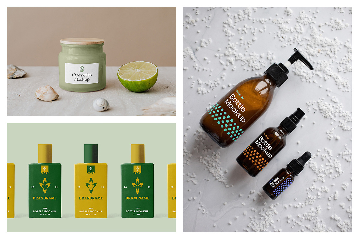 Cosmetic Packaging Bottle Mockups, a Pens & Pencil Mockup by MockupForest (Photo 7 of 11)