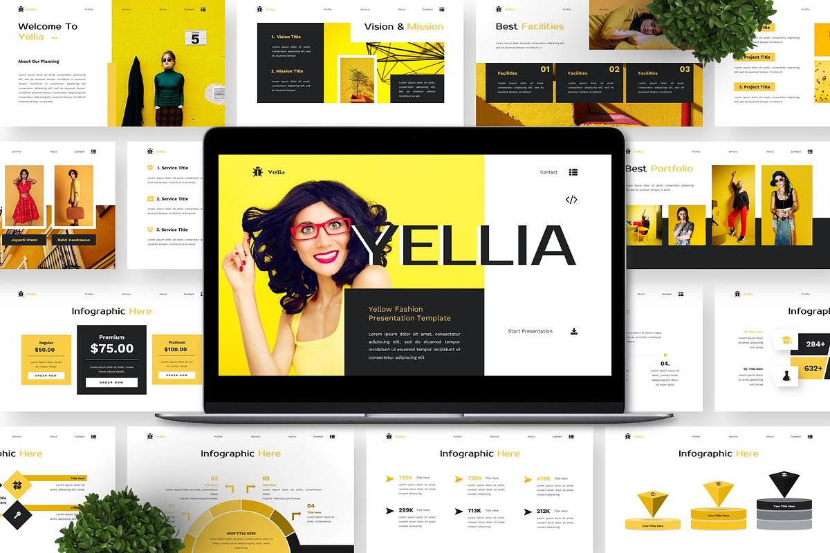 Yellia - Yellow Fashion Google Slide preview 6