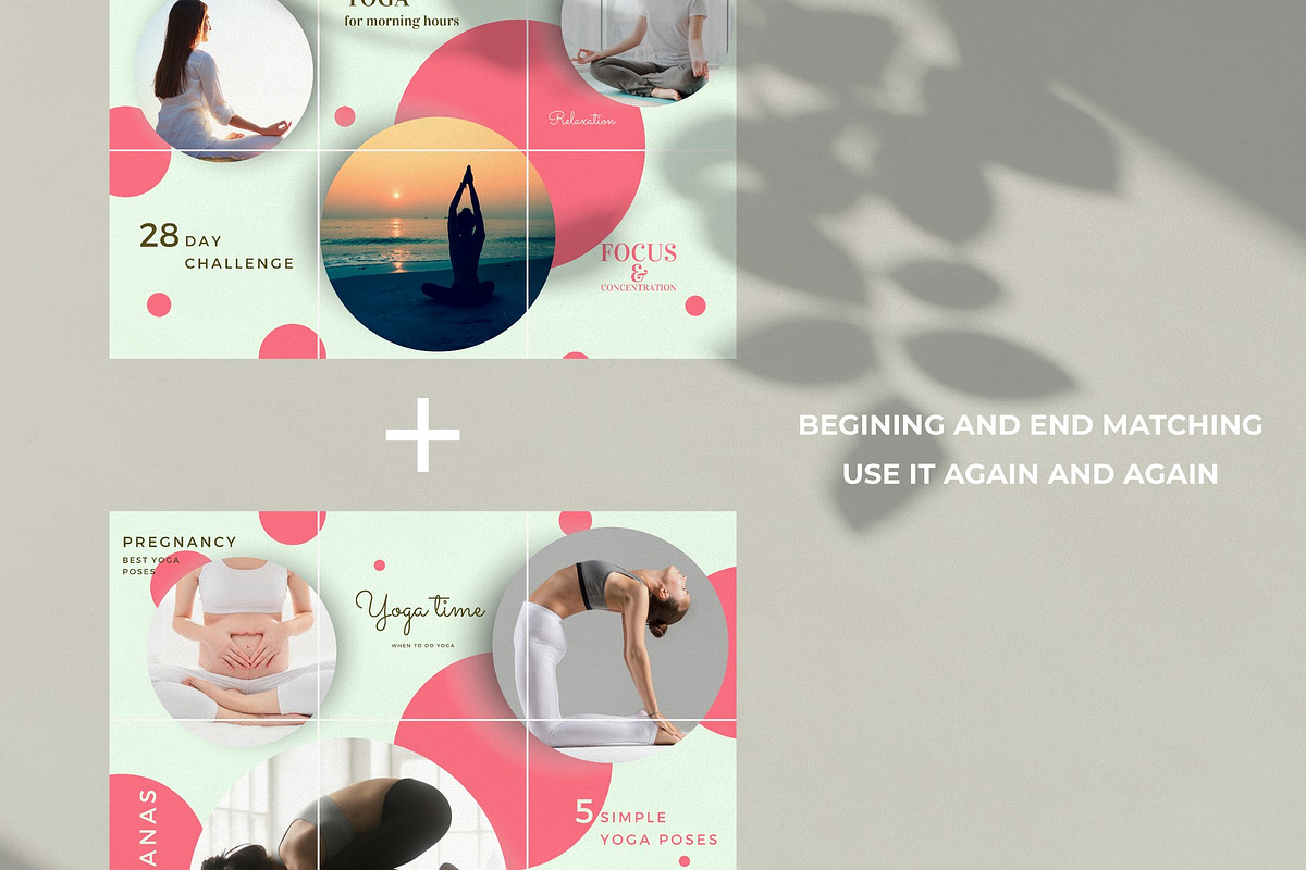 Yoga Instagram Puzzle Feed Template, a Social Media Template by Handy Template (Photo 7 of 7)