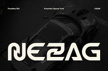 Nezag - Futuristic Sport Font