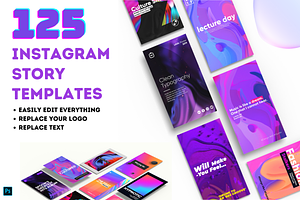 125 Modern Instagram Story Template