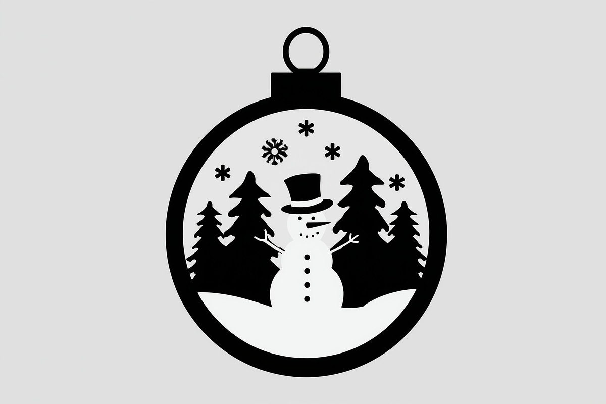 Christmas Laser Cut Ornament Bundle, a Graphic by Designer_Momina (Photo 7 of 14)
