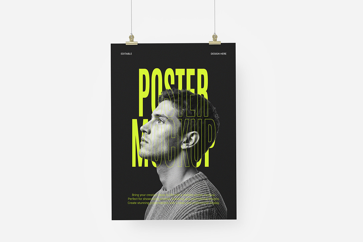 Poster Mockup Bundle, an Advertising Mockup by graphypix (Photo 9 of 12)