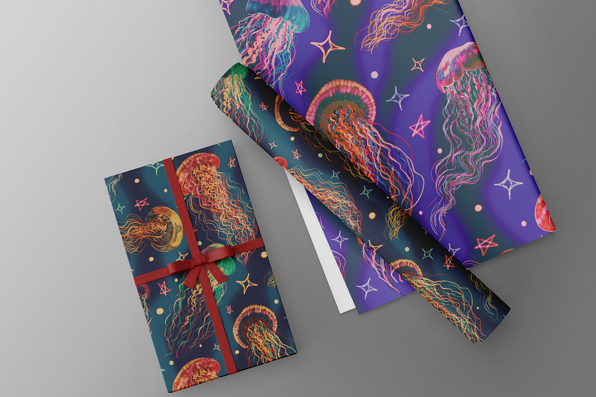 Jellyfish, a Pattern Graphic by Andre_Eva (Photo 4 of 8)