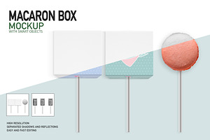 MACARON BOX MOCKUP