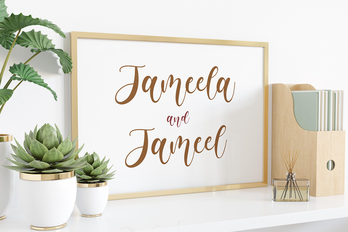 Melanista - Bouncy Script Font, a Script Font by Almarkhatype (Photo 4 of 10)