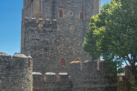 Braganca castle exterior, branganca, portugal