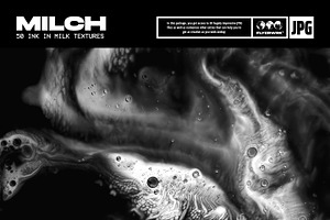 Milch - 50 Ink in Milk Backgrounds, a Texture Graphic by FLYERWRK