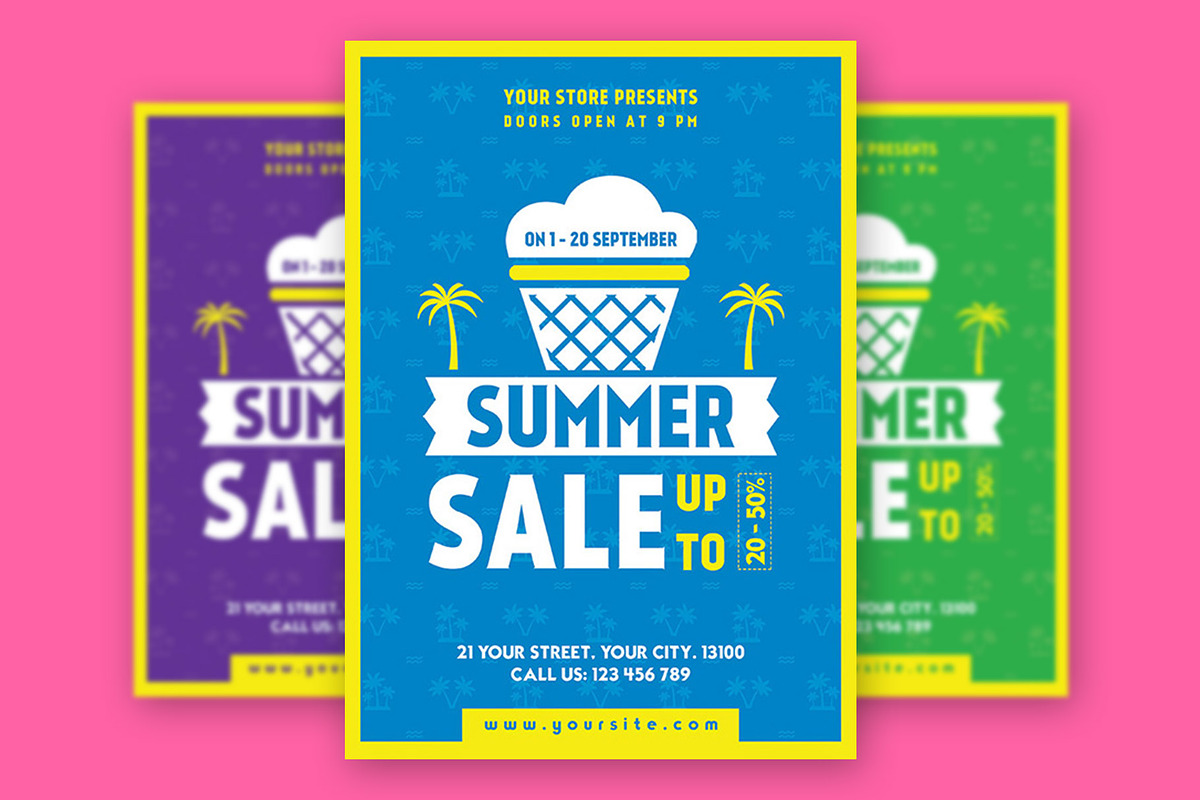 Summer Sale Flyer, a Flyer Template by Rafoz (Photo 1 of 3)