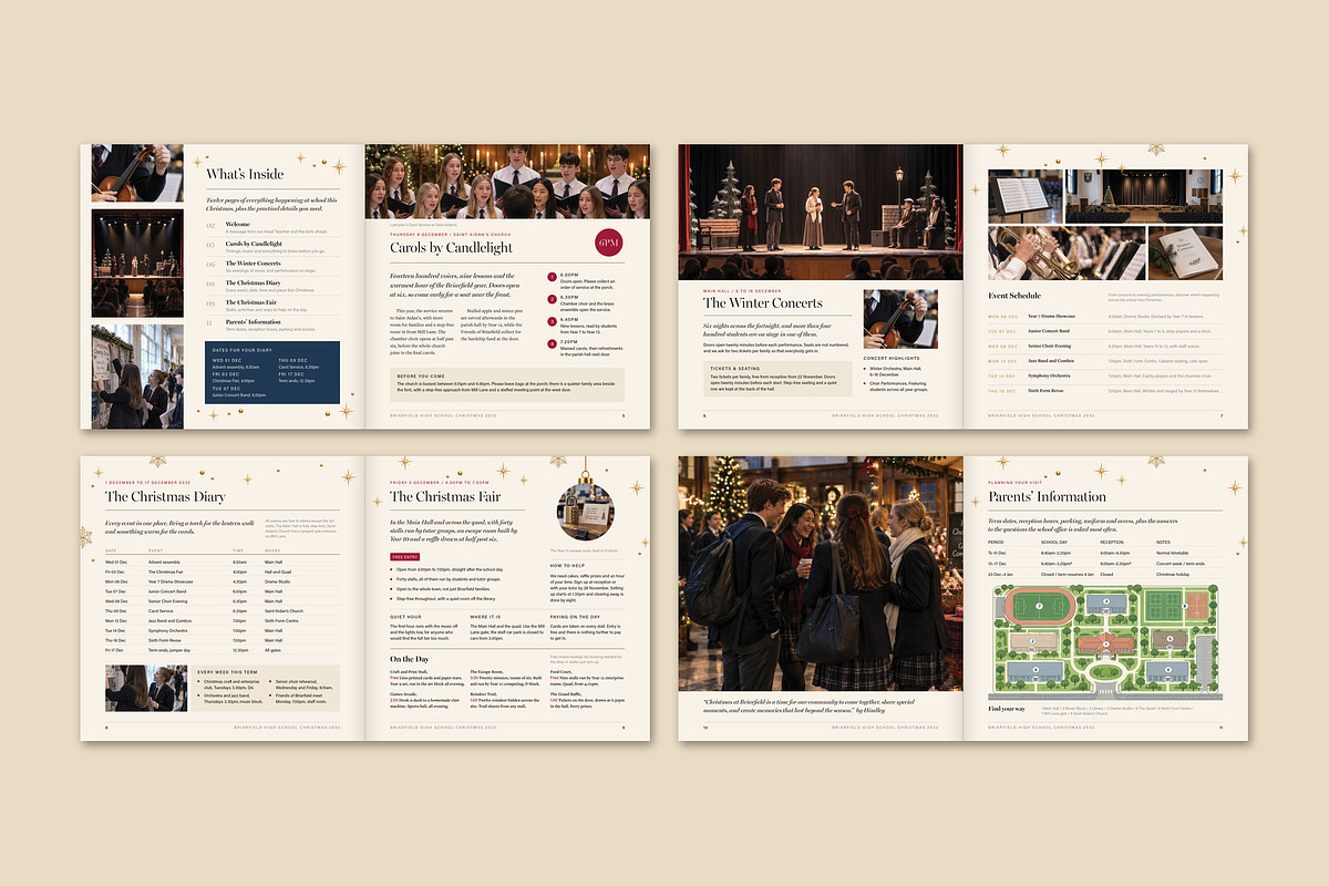 Square School Christmas Magazine, a Brochure Template by BrandPacks (Photo 3 of 5)