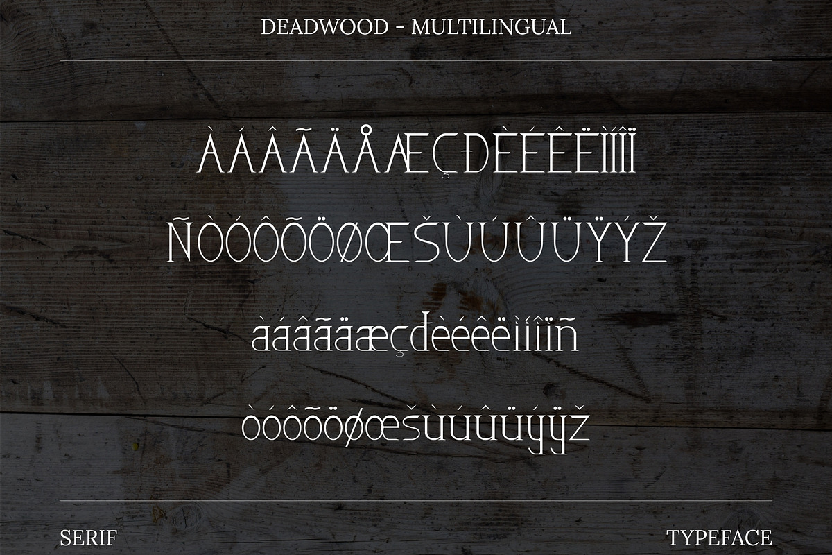 Dead Wood Serif Typeface, a Serif Font by infernostudio3 (Photo 5 of 10)