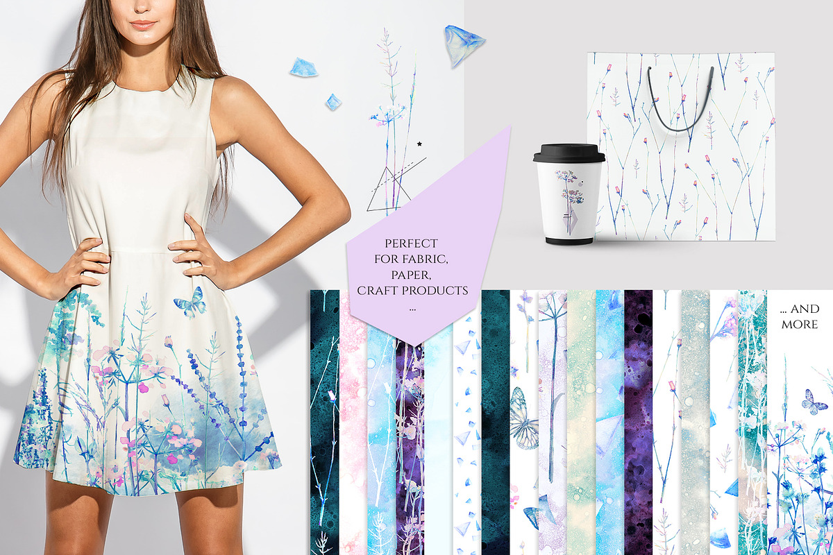 Watercolor floral design collection, a Decorative Illustration by white angel arts (Photo 3 of 16)