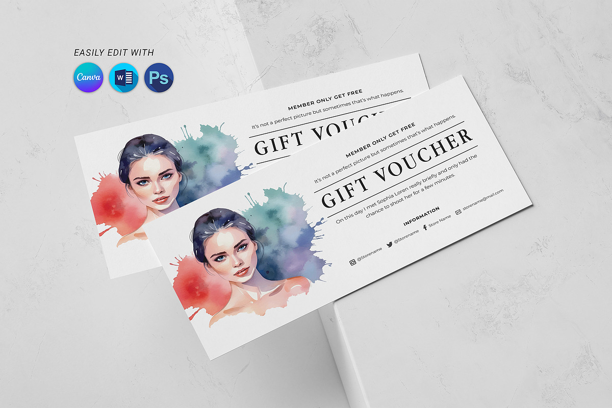 Gift Certificate, a Stationery Template by DesignDevisers (Photo 1 of 6)