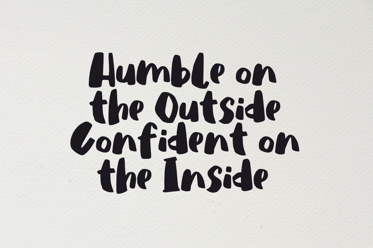 Humble Brush Font preview 4