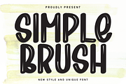 Simple Brush | Script Font, a Script Font by Scratchones (Thumbnail 1 of 8)