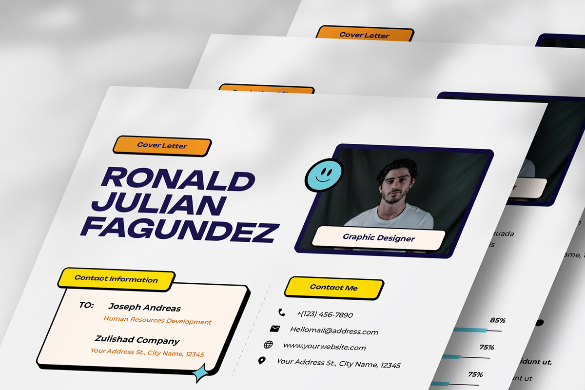 Brutal Tones Design Artistry Resume, a Resume Template by SquidPixey (Photo 3 of 6)