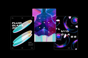 3D Fluid Glass - 90 illustrations, an Object Graphic by assetpro.design (Thumbnail 4 of 11)