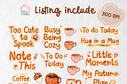 Fall Mega Pack – Clipart & Sticker, a Seasonal Illustration by Annyillustration (Thumbnail 2 of 7)