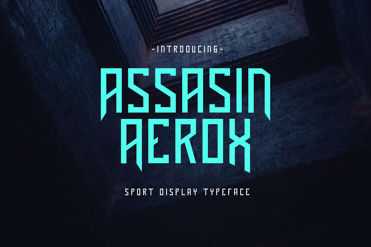 Assasin Aerox - Sport Typeface, a Font by Krakenbox Studio (Photo 1 of 11)