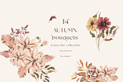 Fall Autumn set- Pumpkins & Florals, a Seasonal Illustration by Grace Noboa Illustrations (Thumbnail 4 of 13)