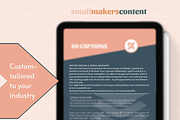 Social Media Captions For VAs, a Social Media Template by SmallMakersContent (Thumbnail 3 of 4)