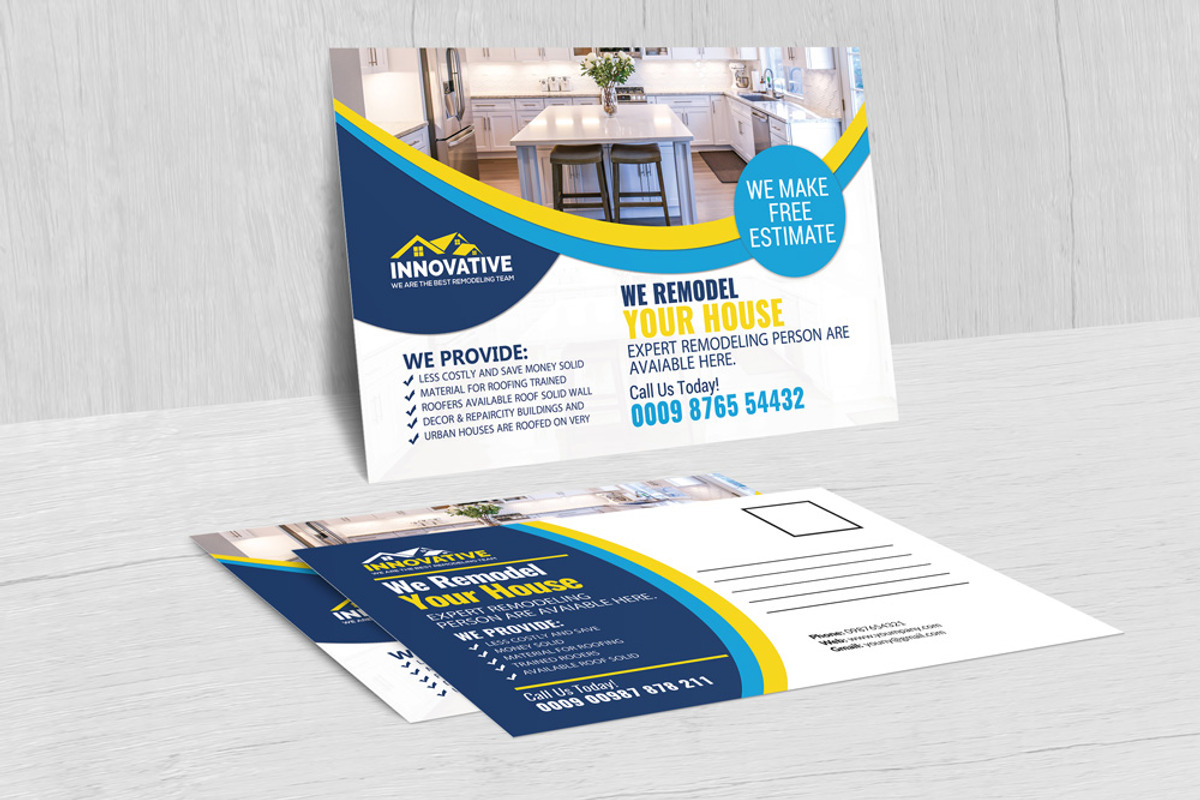 House Remodeling Postcards, a Card Template by Business Flyers (Photo 3 of 3)
