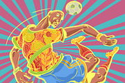 A football player and a ball, a Sport Illustration by rogistok (Thumbnail 3 of 3)