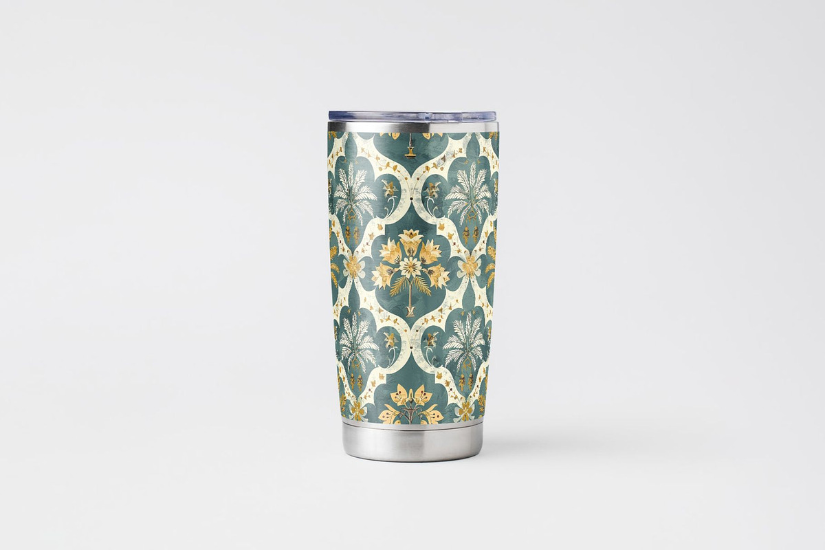 10 Farah's Mosaic Bloom Patterns, a Pattern Graphic by Inknfolly (Photo 4 of 6)