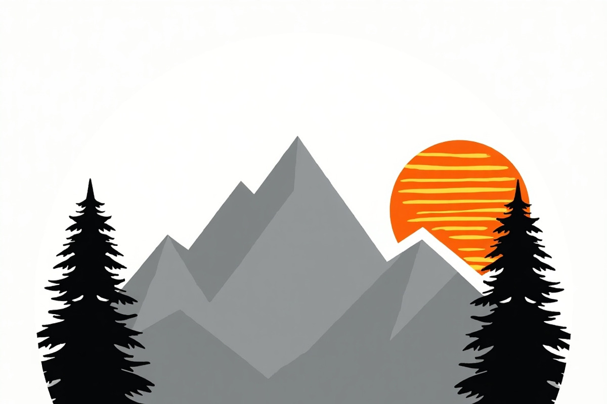 12 Pine Forest & Mountain Scenes, an Illustration by BIPLOB EXPERT (Photo 8 of 12)