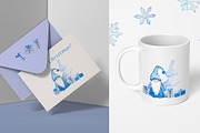 Blue Gnome Christmas Collection, a Pattern Graphic by Lagmar Design (Thumbnail 3 of 11)