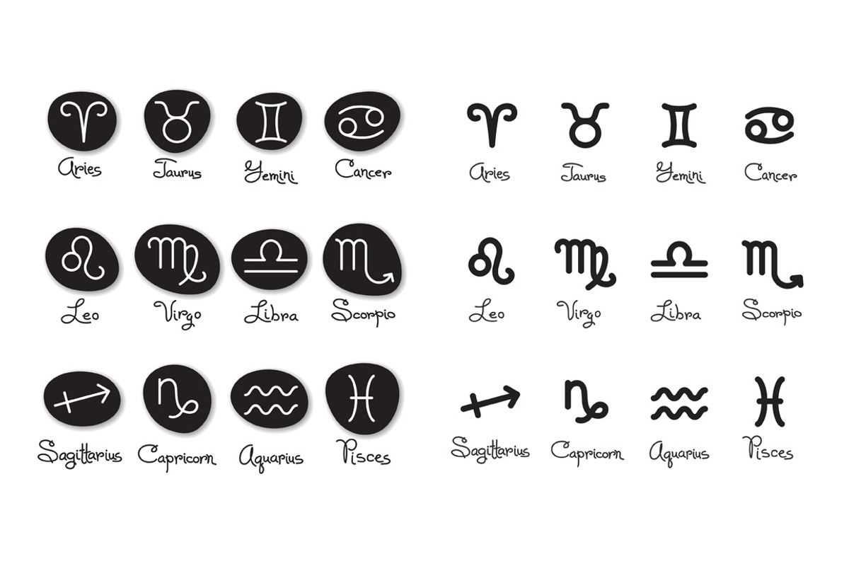 12 Zodiac Signs / 3 Design + Bonus, an Animal Illustration by Baksiabat (Photo 6 of 6)