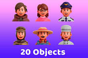 3D Avatar Job Professions, a Characters & Person 3D Model by Monstersvisual (Thumbnail 5 of 6)
