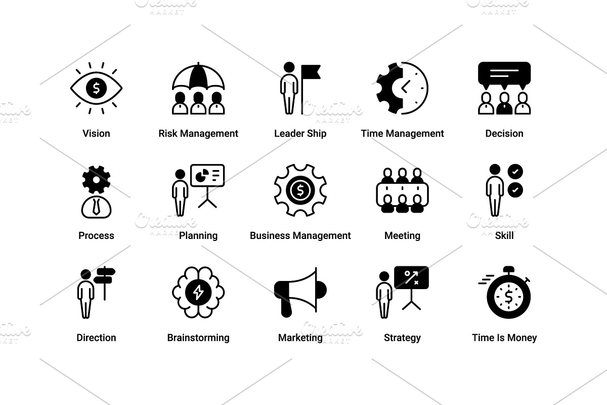 Business Management icons set, an Icon by Vector Squad (Photo 5 of 5)