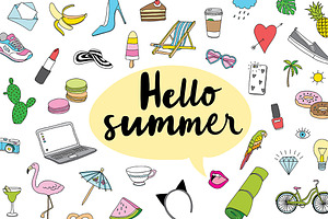 Hello summer doodles