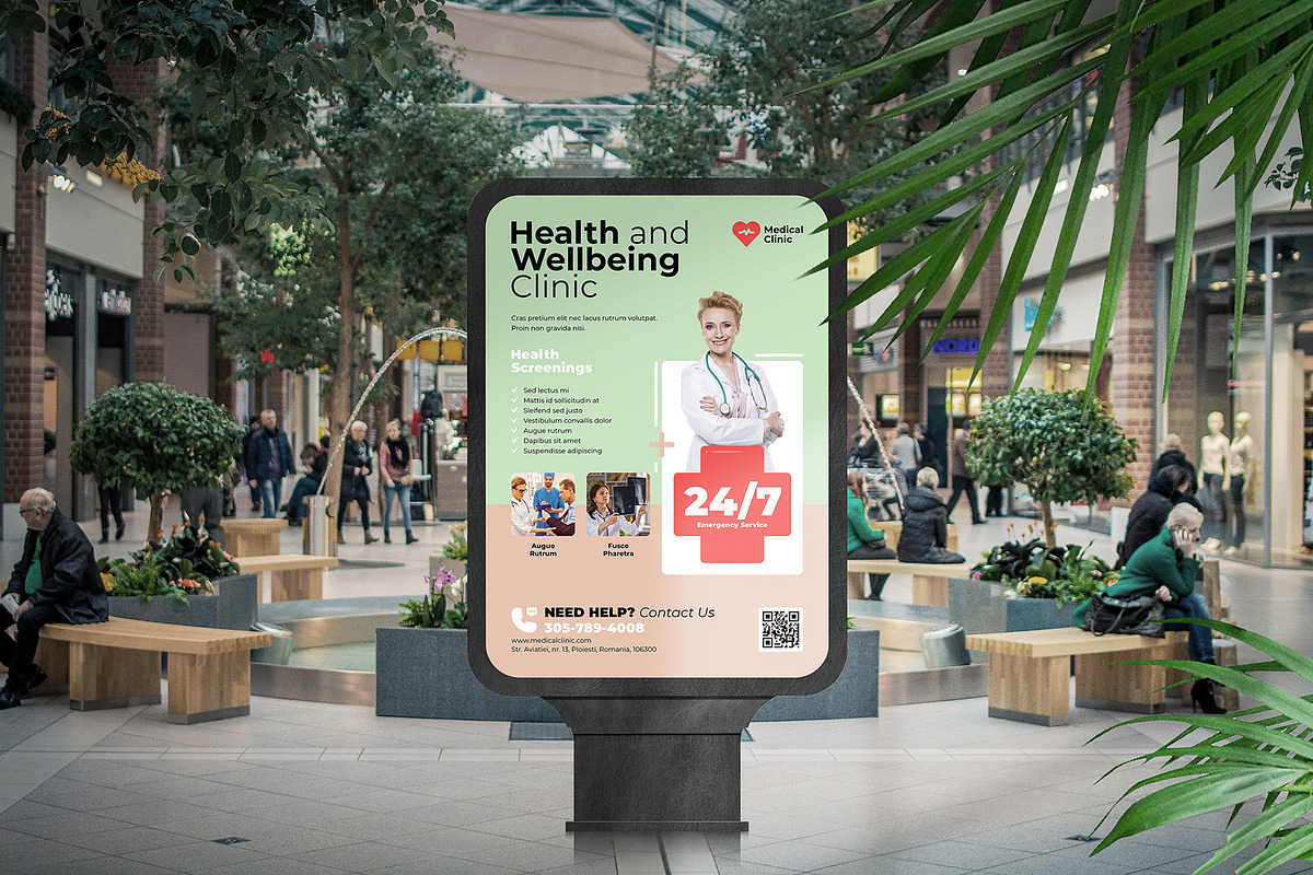 Healthcare Poster Template, a Flyer Template by floringheorghe (Photo 2 of 3)