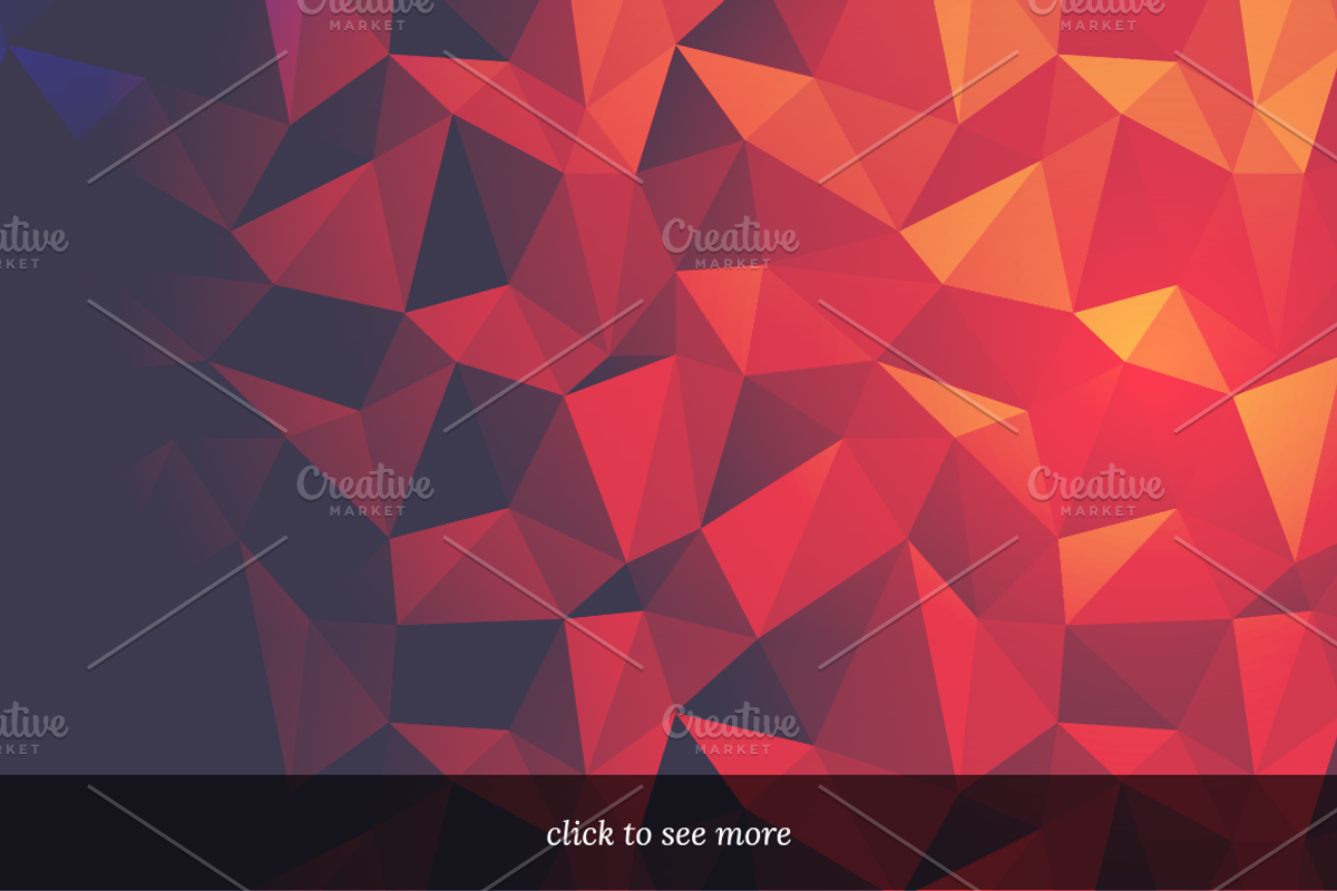 Triangles: 12 Low Poly Backgrounds preview 2