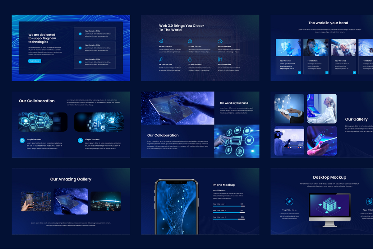 WEB 3.0 Powerpoint Template, a Presentation Template by Biwarastudio (Photo 5 of 5)