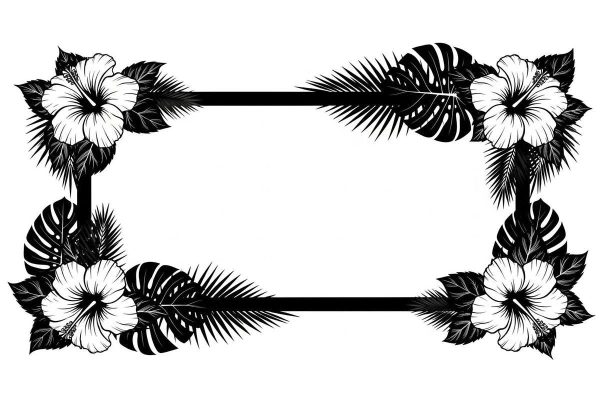 Floral Rectangle Frame SVG Bundle, an Illustration by jahid234 (Photo 12 of 31)