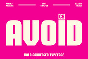 CS Avoid – Condensed Font, a Sans Serif Font by Craft Supply Co. (Thumbnail 1 of 8)