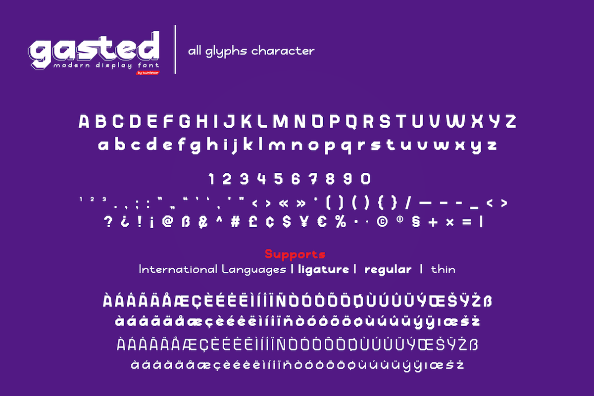 gasted, a Font by twinstd (Photo 11 of 11)