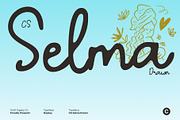 CS Selma Drawn, a Script Font by Craft Supply Co. (Thumbnail 1 of 8)