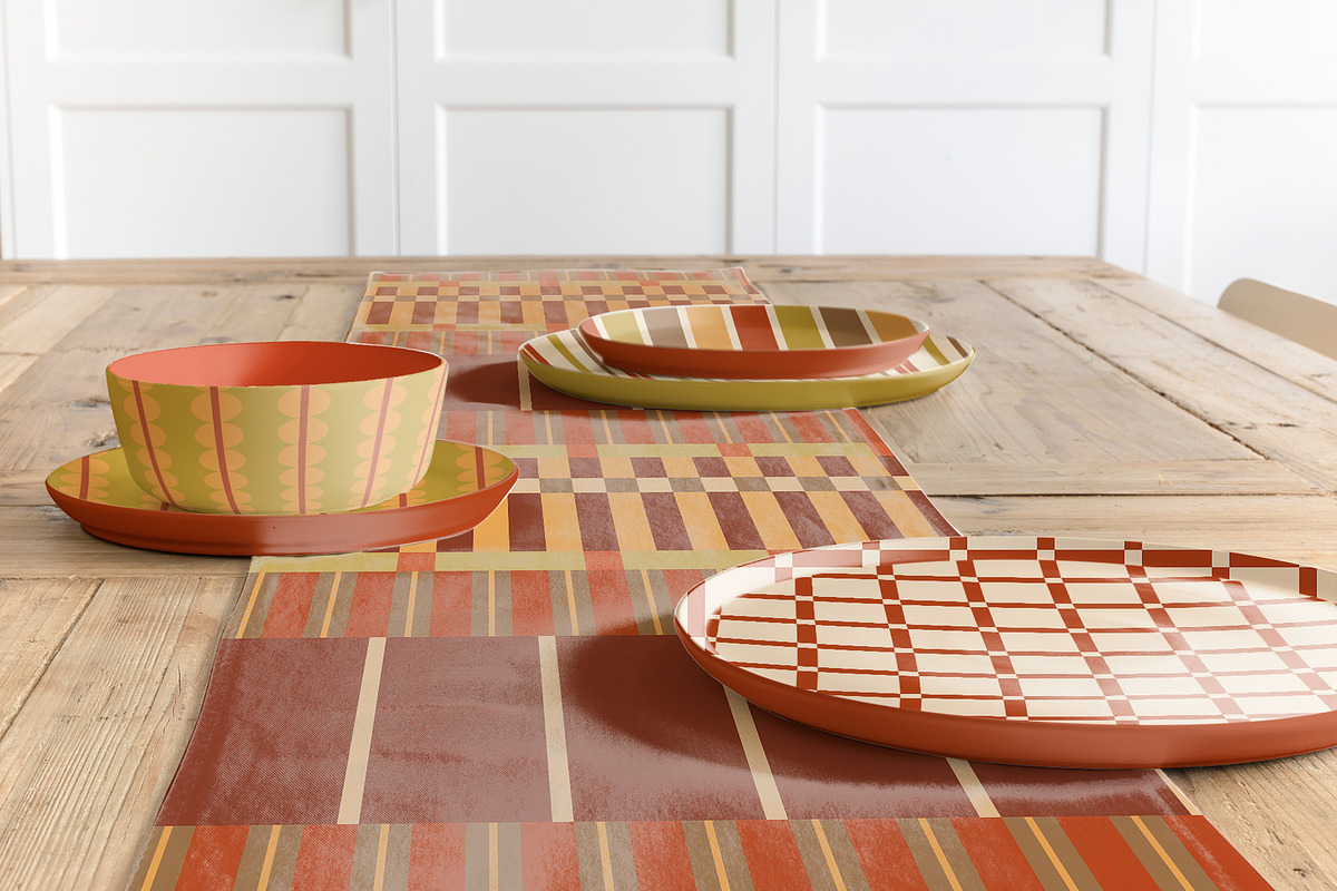 Cozy autumn geometric patterns, a Pattern Graphic by Tani Kuzminka (Photo 6 of 25)