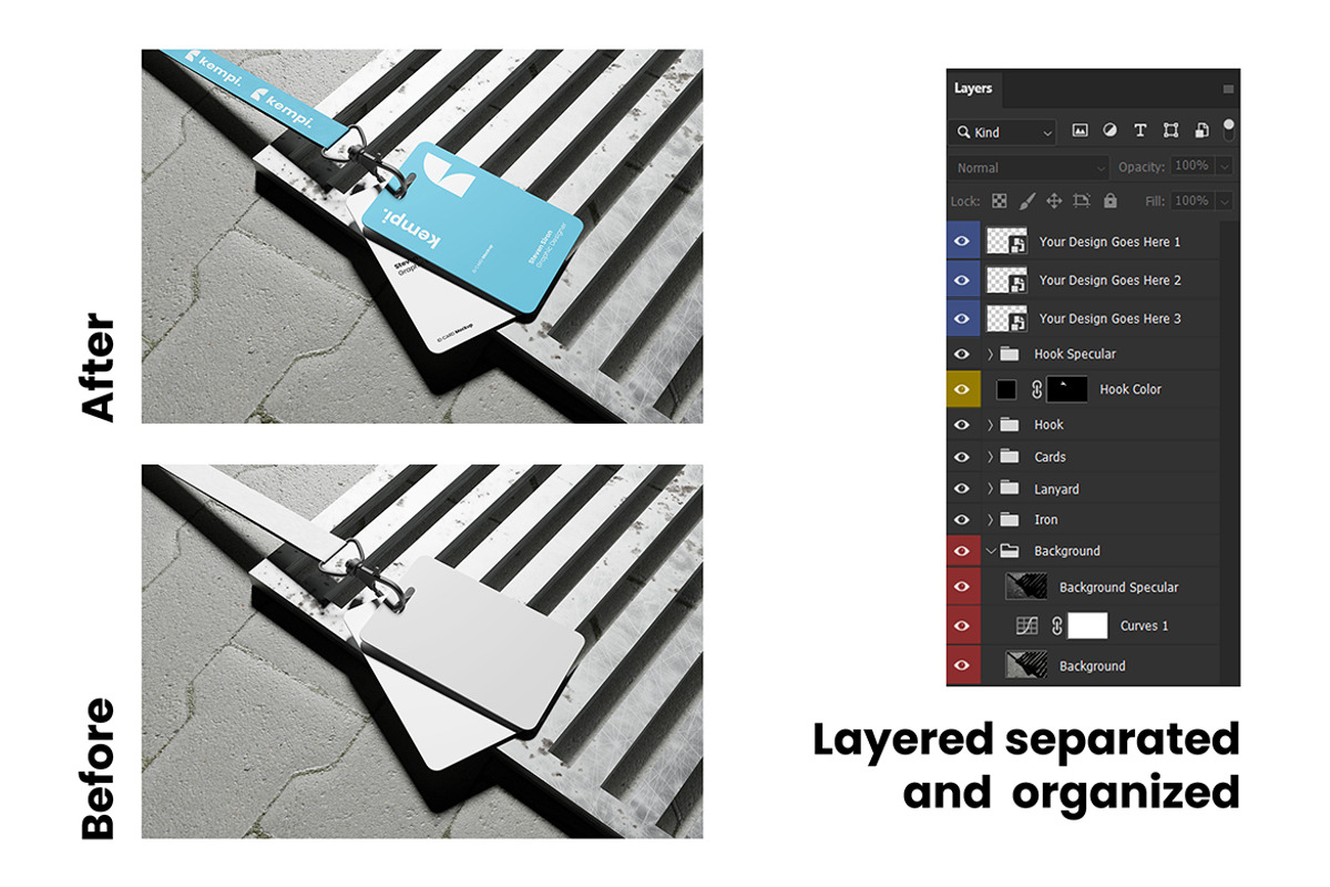 Industrial Corporate ID Card Mockup, an Advertising Mockup by My Code Std (Photo 6 of 6)