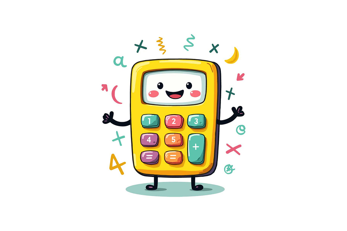 Calculator & Books Clipart Set, an Object Graphic by yasushie (Photo 8 of 13)