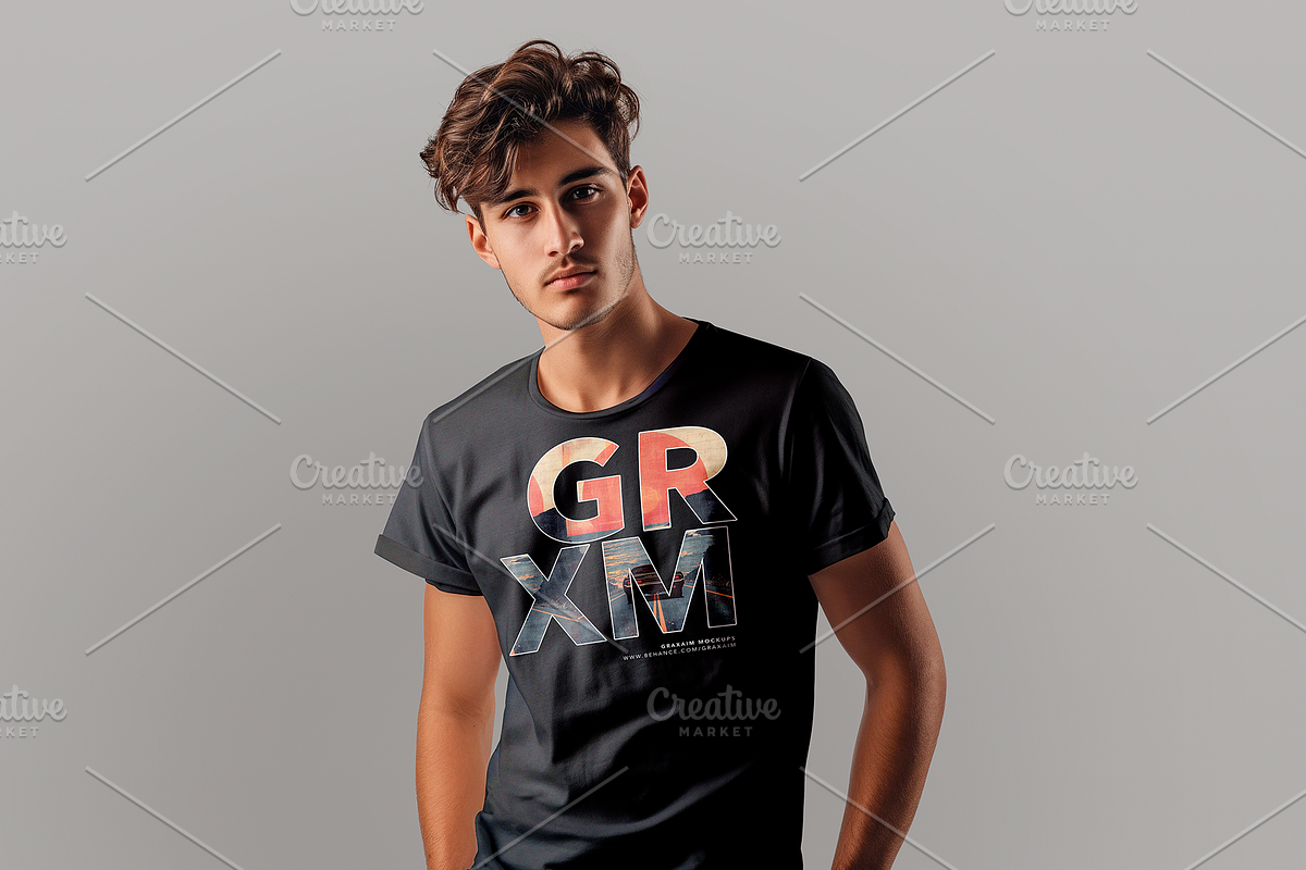 T-shirt Mockup, a Shirt Mockup by Graxaim Mock-up (Photo 4 of 5)