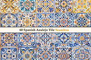 Spanish Azulejo Pattern Tile V1, a Pattern Graphic by Negarin Digital Art (Thumbnail 4 of 8)